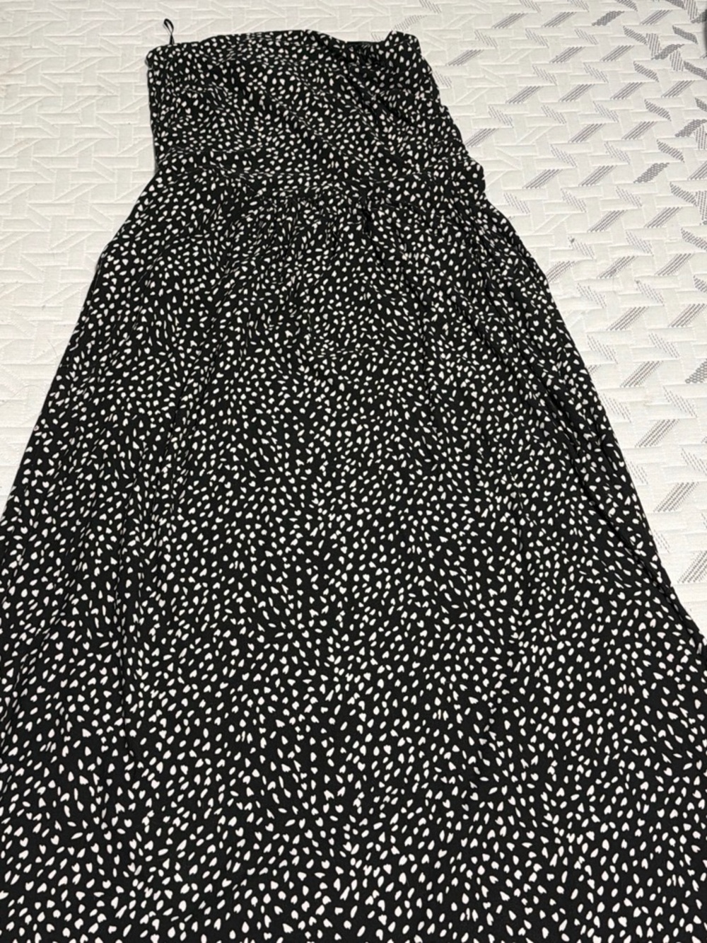 Streetwear Society Black and White Polka Dot Maxi Dress